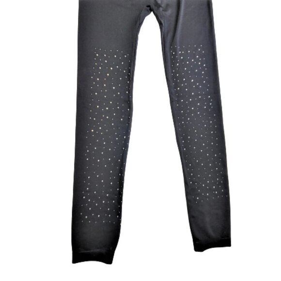 SEQUIN Black Stretchy Leggings - One Size Fits Most - Picture 7 of 12